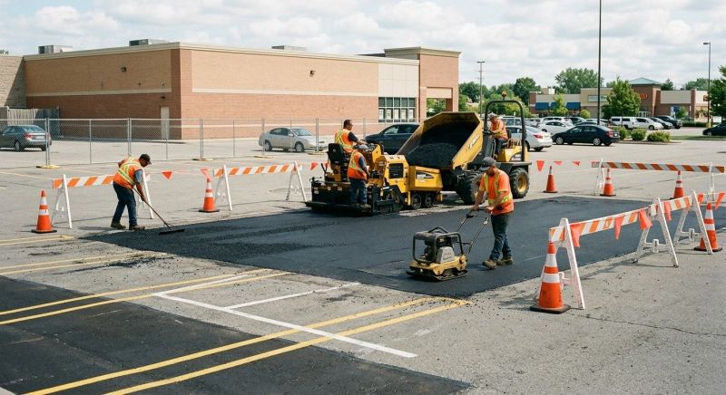 Asphalt Parking Lot Repair in Palm Springs, CA