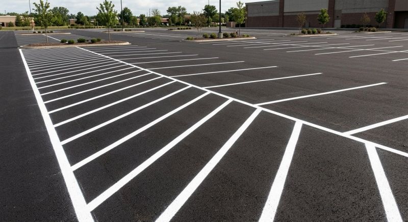 Commercial Asphalt Painting in Suwanee, GA