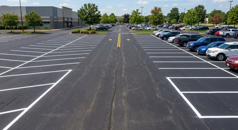 Parking Lot Painting in Alpharetta, GA
