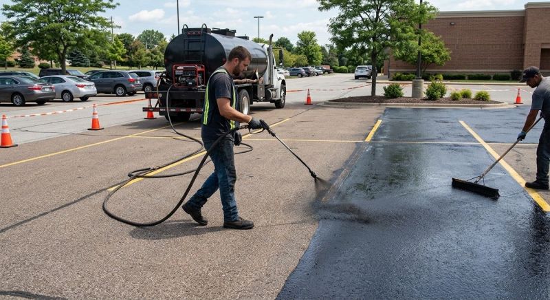 Parking Lot Sealcoating in Columbus, OH