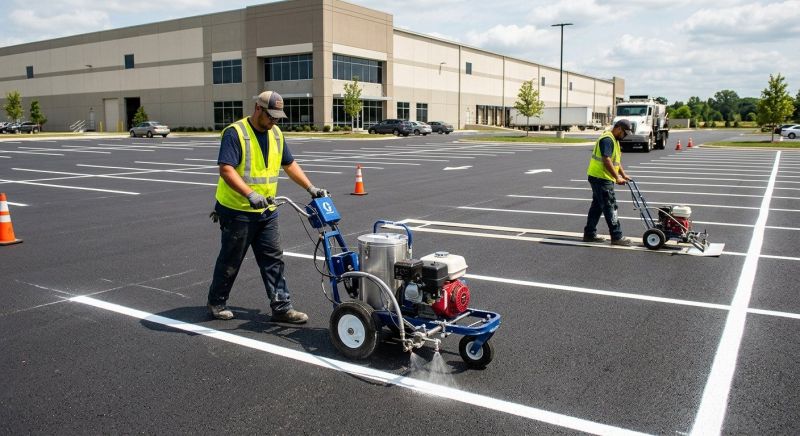 Asphalt Painting in Roswell, GA
