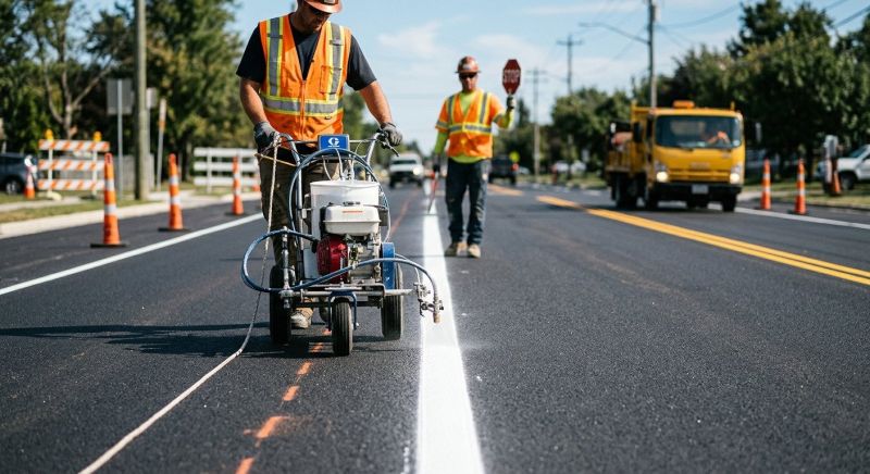 Asphalt Painting in Suwanee, GA