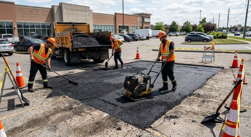 Asphalt Parking Lot Repair in Palm Springs, CA