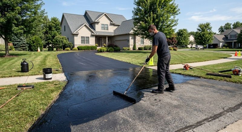 Blacktop Driveway Sealing in Tampa, FL