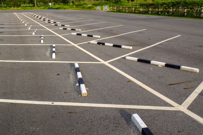 Concrete Parking Lot Striping in Roswell, GA