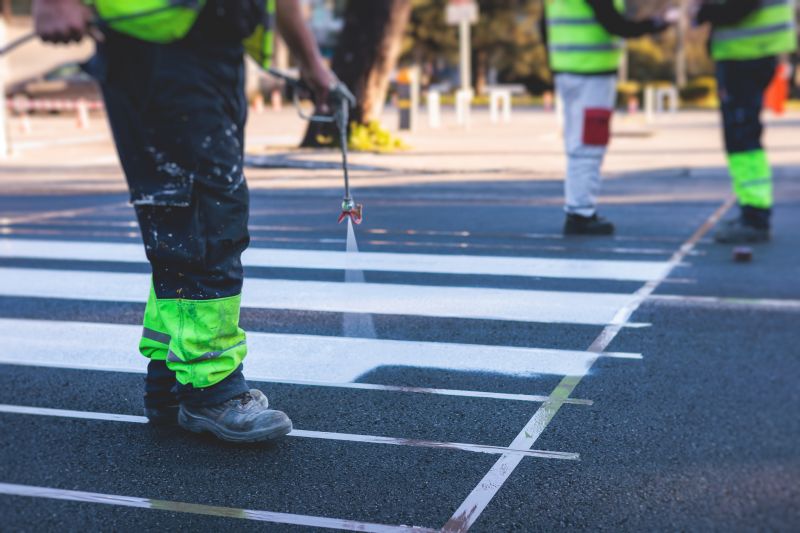 Crosswalk Marking Service in Roswell, GA