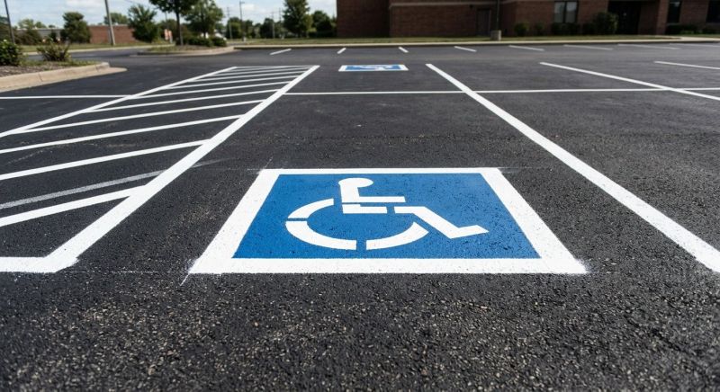 Disability Parking Marking in Alpharetta, GA
