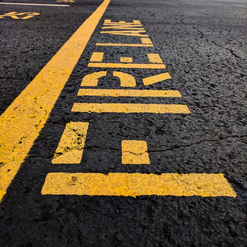 Fire Lane Marking in Lawrenceville, GA