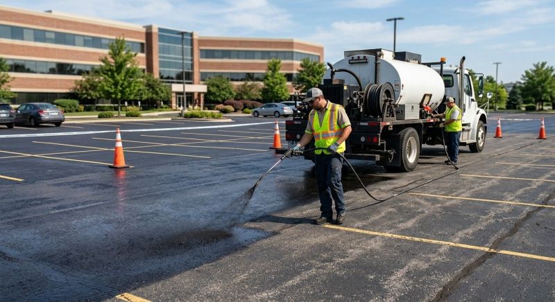 Parking Lot Sealcoating in San Antonio, TX
