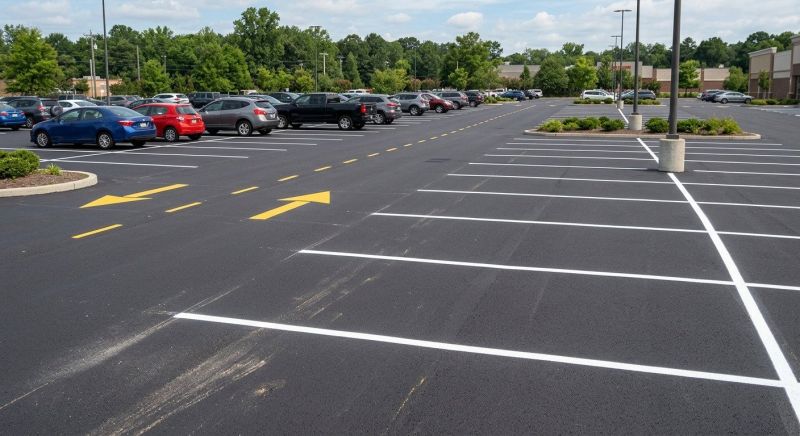 Parking Lot Striping in Roswell, GA